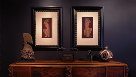 These prints are part of a much larger collection of Japanese woodblock prints available at PRIMITIVE