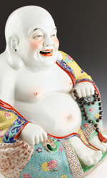 Budai, or Laughing Buddha is known as the 'patron saint of good fortune'