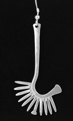 Each peice is hand crafted sterling silver based on rare African currency forms