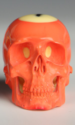 Each billiard ball is carved with exceptional detail