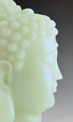 Han bai yu, or white jade, has a milky greenish-white color