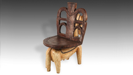 Part of a much larger collection of authentic tribal art and seating