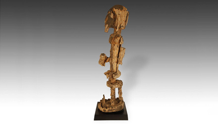 This Seated Figure is part of a much larger collection of authentic African Art available exclusively at PRIMITIVE