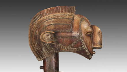 This Nimba headress is part of a much larger collection African art, masks and headdresses available exclusively at PRIMITIVE