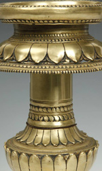 Brass candle holder from Nepal Brass candle holder from Nepal