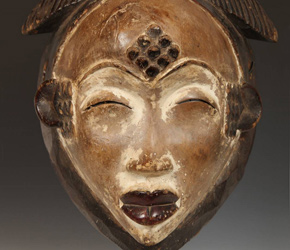 Mask from the Punu people of Gabon,
            Central Africa