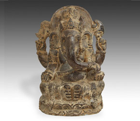Seated figure of Ganesh from Majakarto, Indonesia Seated figure of Ganesh from Majakarto, Indonesia