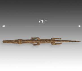 Crocodile-form Headdress from the Bobo people of Burkina Faso, West Africa