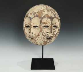 Bwami Society mask from the Lega people of the Democratic Republic of Congo, Central Africa