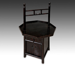 One of two 19th C. 'carrying cabinets' from Shanxi Province, China