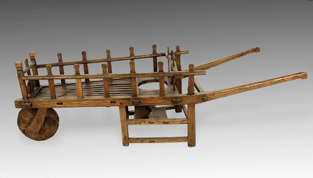 Antique wheelbarrow from Shanxi Province, China