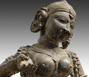 Standing figure of Radha from Orissa, Bengal, India