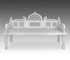 Jali work bench from Rajasthan, India