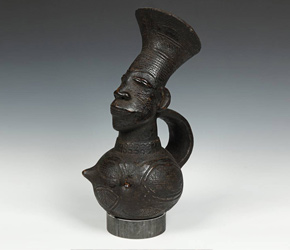 Ceremonial Wine Vessel from the Mangbetu people of the Democratic Republic of Congo, Central Africa