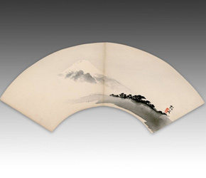Ogi, or fan-form Japanese woodblock print