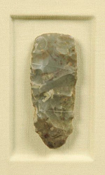 These archeological finds have been framed in a linen-lined shadow box