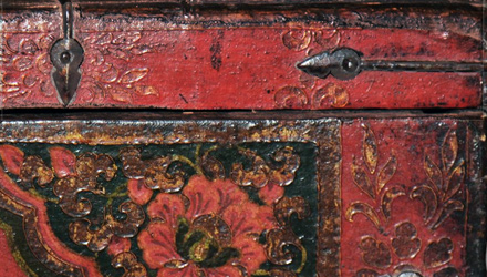 Part of a much larger collection of authentic Tibetan antique furniture available exclusively at PRIMITIVE