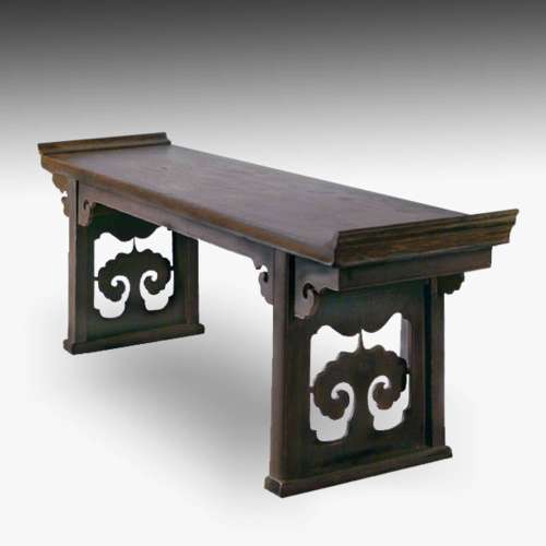 Winged Altar Table with Imperial Cloud Design; I.D. #F0304-143