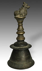 19th c. Cast Bronze Temple Bell (detail)