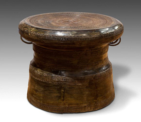 A rain drum with rounded edges