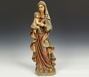 19th C. Statue depicting Mary and Jesus