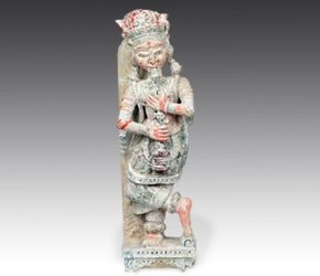 Jain temple fragment depicting musician