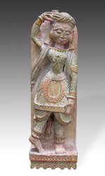 Jain temple fragment depicting dancer