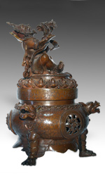 Incense Burner Depicting Mahakala