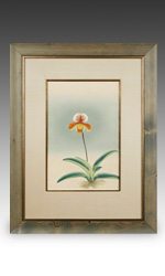 Rank-Fu Orchid series woodblock print