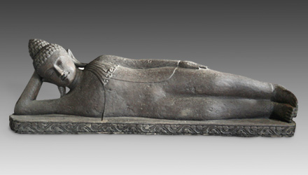 Indonesian Reclining Figure of Buddha Entering Nirvana