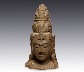 Stone head of Shiva