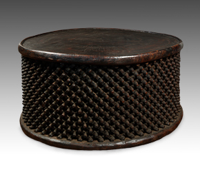 Large carved wood Stool from Bamileke People, West Africa