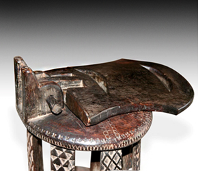 Bamileke Articulated Throne Chair (detail)