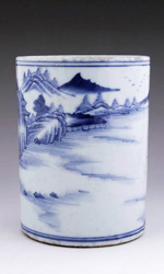 Chinese porcelain brushpot