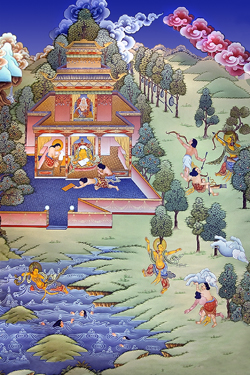 Buddha Room Panel 4: Accomplishment in Worldly Arts