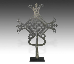 Intricate processional cross from Ethiopia East Africa