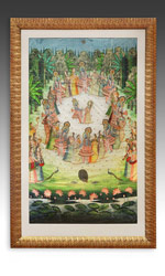 Pichvai depicting the Rasa Lila