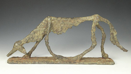 Objects like this Dog from the Dogon people of Mali suggest that they, in turn, may have been influenced by Giacometti