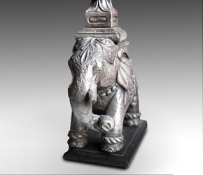 The elephant may refer to Ganesh, the remover of obstacles