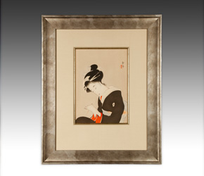 Woodblock Print depicting Heroine Koharu
